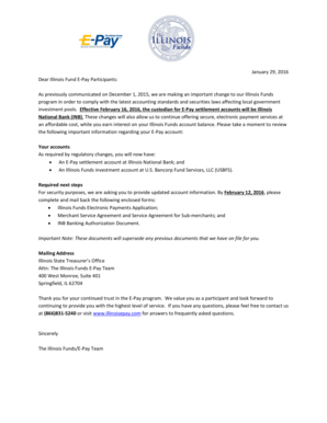 Illinois Funds Electronic Payments Application