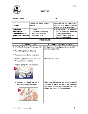 Diastat Administration Procedure