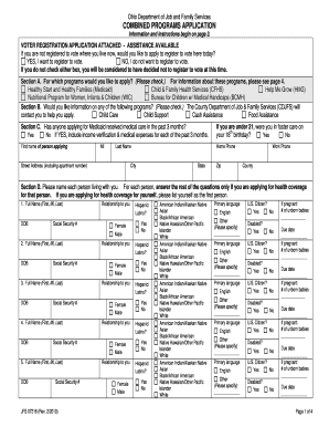 Ohio Combined Programs Application