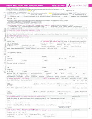 Axis Hybrid Fund Series 7 Application Form