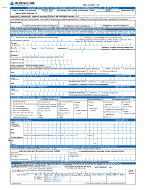 Common Application Form for Debt and Liquid Schemes