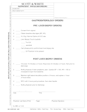 Liver Biopsy Physician Orders