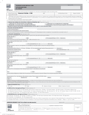 Goldman Sachs Mutual Fund Application Form