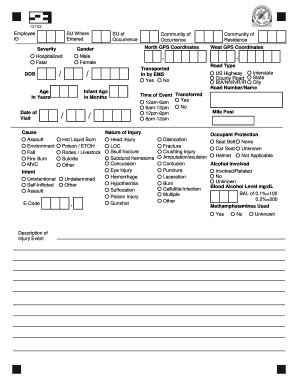 Trauma Injury Report Form