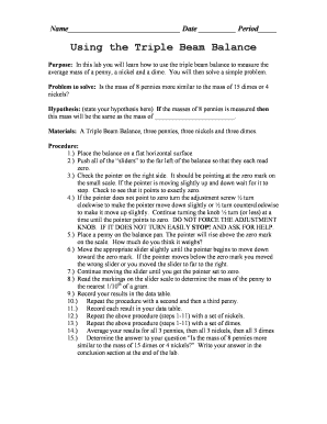 Science Lab Worksheet