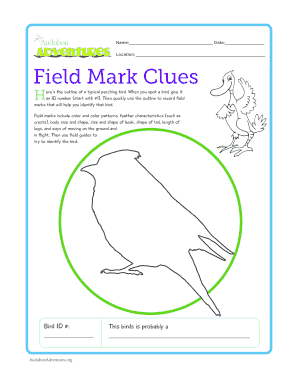 Bird Identification Form