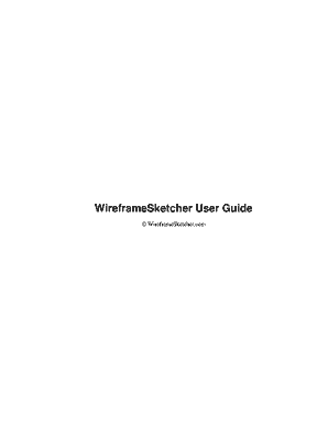 Fillable Online WireframeSketcher User Guide Fax Email Print - pdfFiller