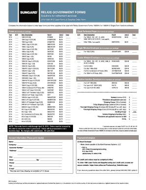 2014 1099/W-2 Laser Forms Order Form