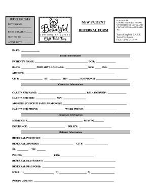 New Patient Registration Form