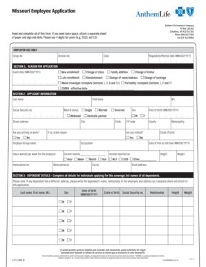Fillable Online eastcentral Missouri Employee Application Fillable Online eastcentral Missouri Employee Application