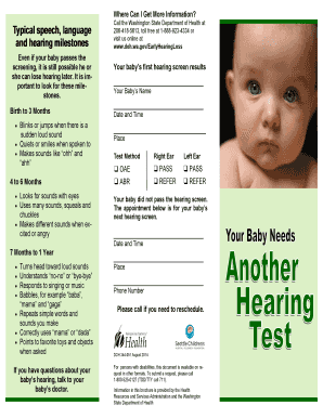 Washington State Newborn Hearing Screen