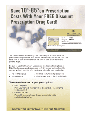 Discount Prescription Drug Card