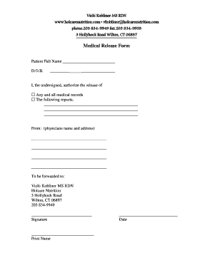 Medical Release Form