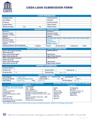 USDA Loan Submission Form