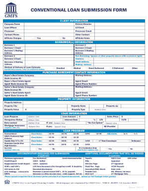 Conventional Loan Submission Form
