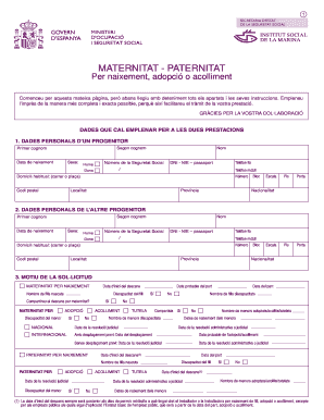 Maternity and Paternity Benefit Application