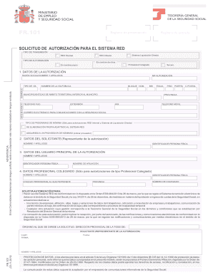 Solicitud de Autorización para el Sistema RED