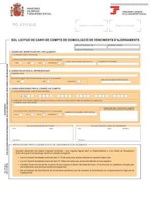 Spanish Social Security Payment Deferral Account Change Request