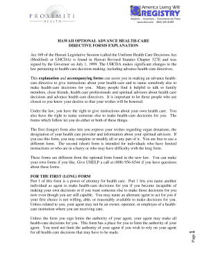 Hawaii Advance Health-Care Directive