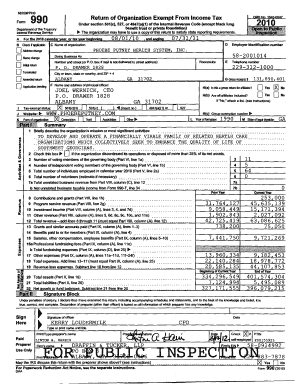 Form 990 Return of Organization Exempt From Income Tax