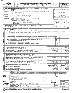 Form 990 Tax Exemption Application