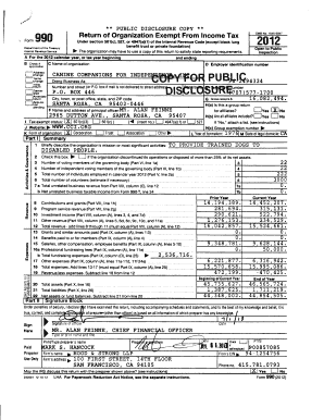 Form 990 2012