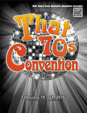 Texas Optometric Association Convention Registration