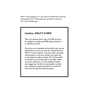 Form 1099-B Draft