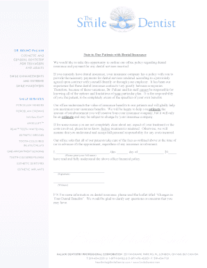 Dental Insurance Policy Agreement