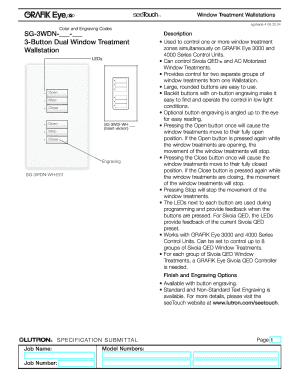 SG-3WDN- - Description 3-Button Dual Window Treatment