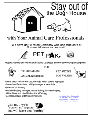 Pet Pak Program Application