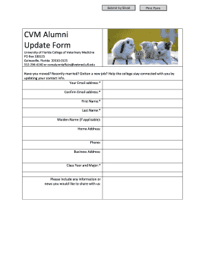 CVM Alumni Update Form