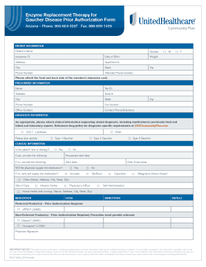 Enzyme Replacement Therapy Prior Authorization Form