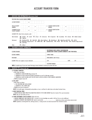 Account Transfer Form