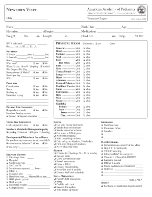 Newborn Visit Form