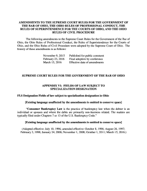 Ohio Affidavit of Income and Expenses