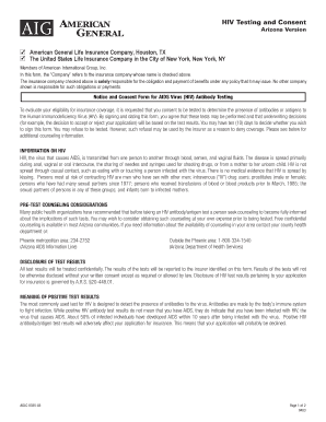 HIV Testing Consent Form