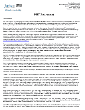 Fillable Online PHT Retirement - Jackson Health System Fax 