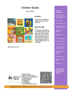 Children Books Order Form