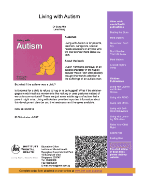 Living with Autism Order Form