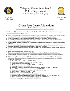 Crime Free Lease Addendum - melmettscom