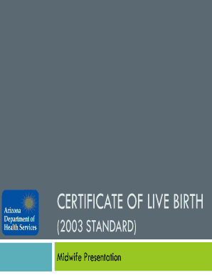 Certificate of Live Birth