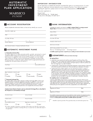 Automatic Investment Plan Application