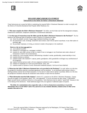 Seller’s Disclosure Statement