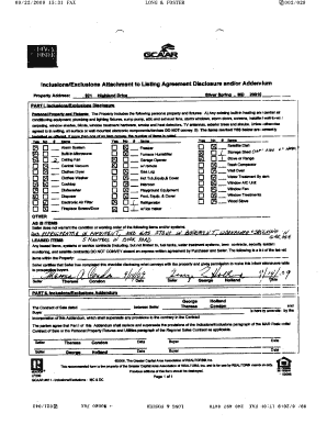 Maryland Property Disclosure Statement