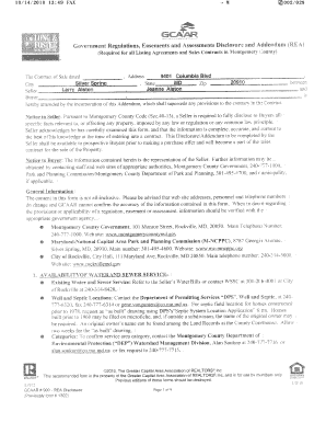 Government Regulations Disclosure Addendum