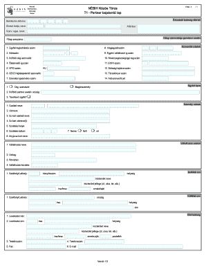 Hungarian Food Chain Security Authority Partner Notification Form