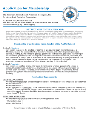 AAPG Membership Application Form