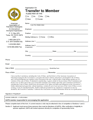 AAPG Membership Application Form