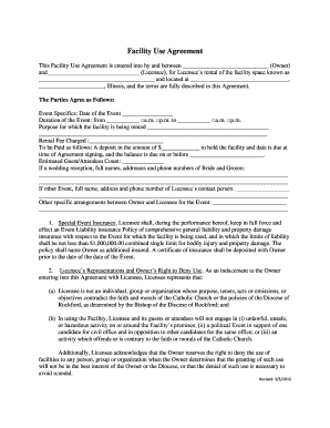 Facility Use Agreement